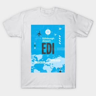 EDI Edinbutgh airport code T-Shirt